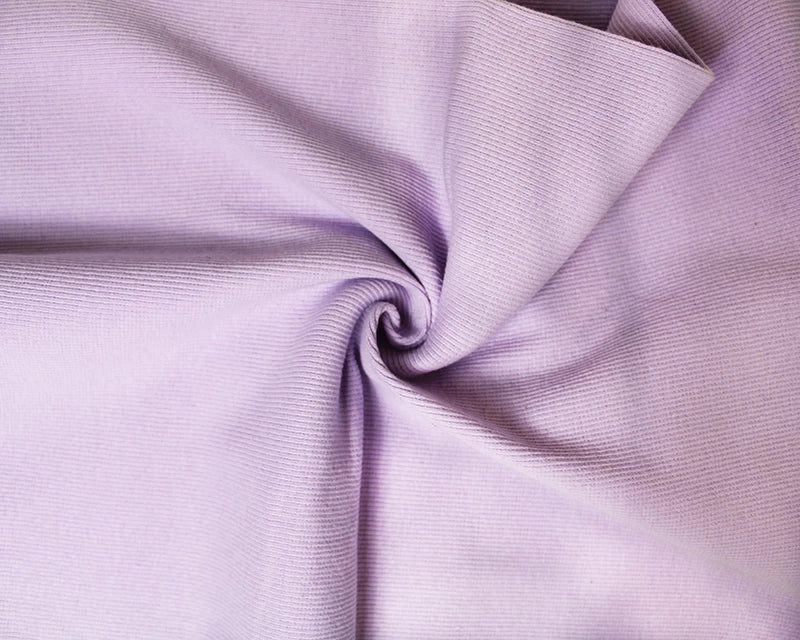 Tubular jersey ribbing knit cotton Oeko-Tex fabric. Ribbed cuffing, waistbands per metre