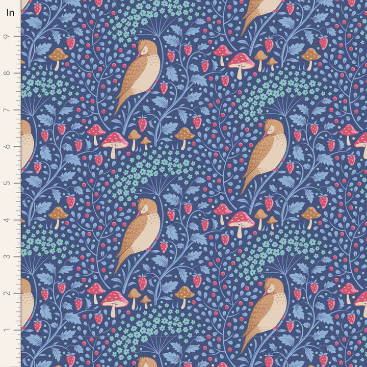 Tilda Hibernation blue fabrics the Fat quarter - cotton fabric.