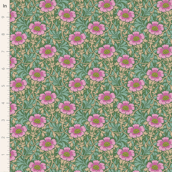 Tilda Hibernation Sage green fabrics the Fat quarter - cotton fabric.