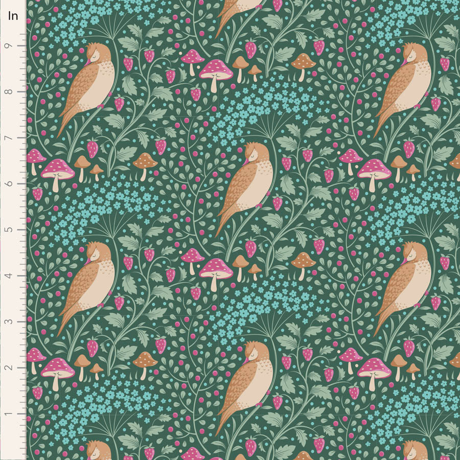 Tilda Hibernation Sage green fabrics the Fat quarter - cotton fabric.