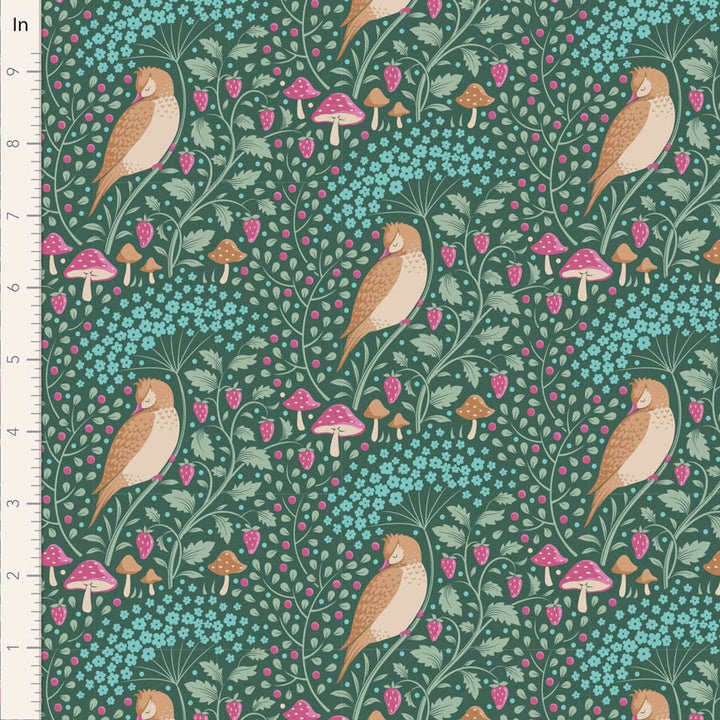 Tilda Hibernation Sage green fabrics the Fat quarter - cotton fabric.