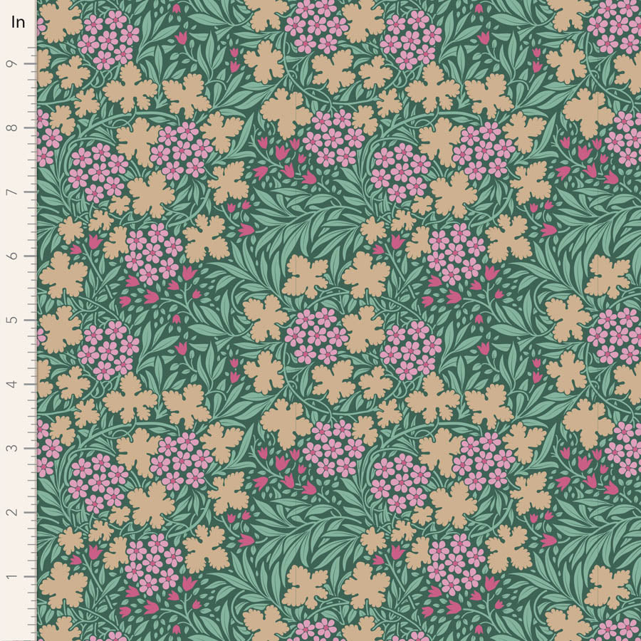 Tilda Hibernation Sage green fabrics the Fat quarter - cotton fabric.