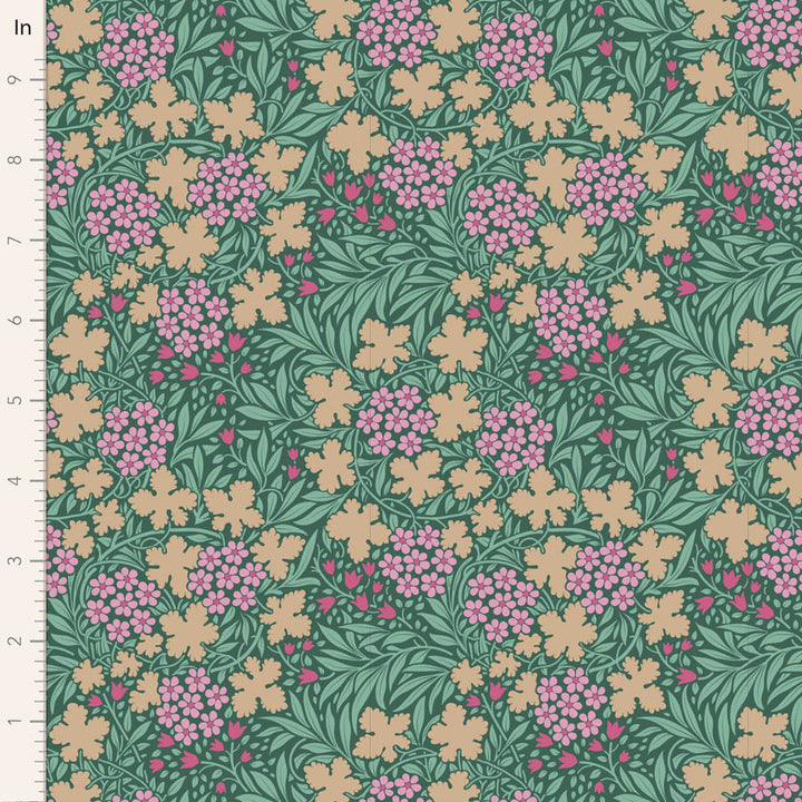 Tilda Hibernation Sage green fabrics the Fat quarter - cotton fabric.