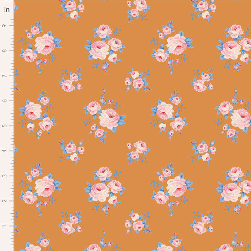 Tilda Sunday Brunch fabric roll jellyroll fabrics. Floral quilting fabrics. 40pcs 2.5" x 43"