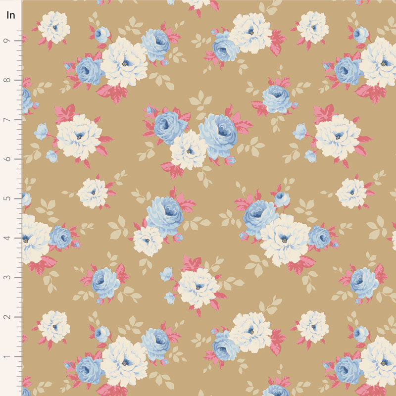 Tilda Sunday Brunch fabric roll jellyroll fabrics. Floral quilting fabrics. 40pcs 2.5" x 43"