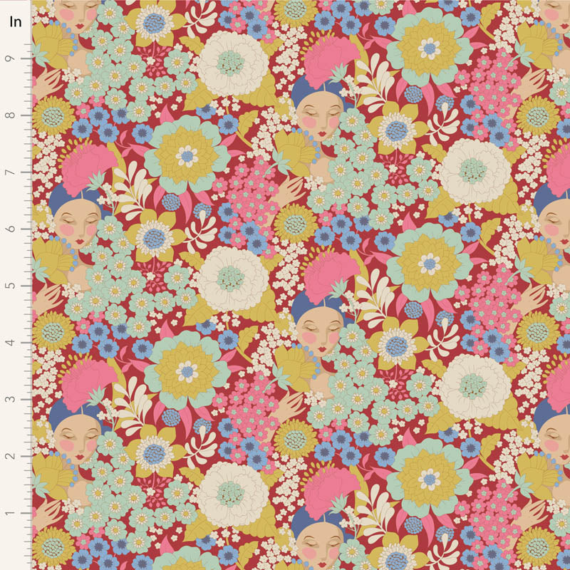 Tilda Wallflower floral fabrics fat eighth bundle of 20 cotton fabrics