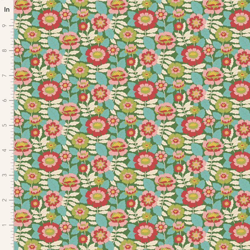 Tilda Wallflower floral fabrics fat eighth bundle of 20 cotton fabrics