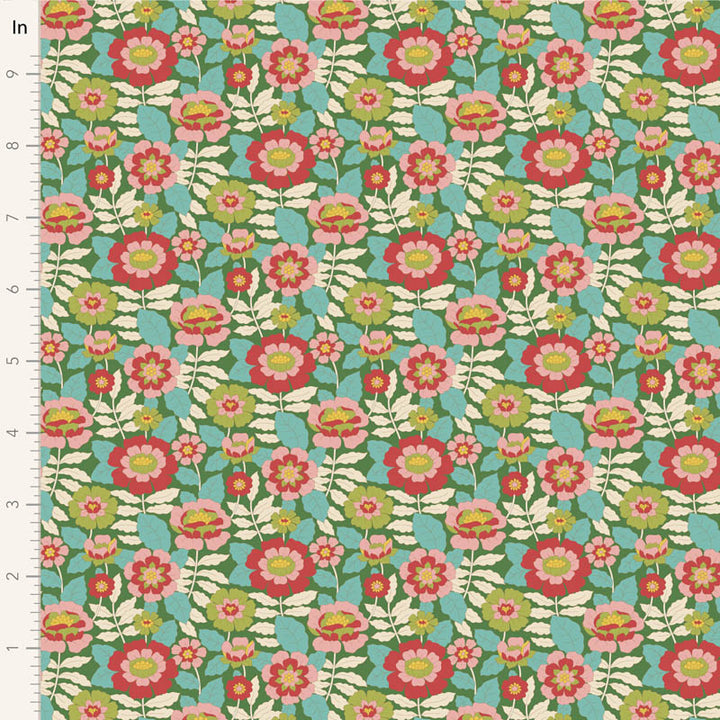 Tilda Wallflower floral fabrics fat eighth bundle of 20 cotton fabrics