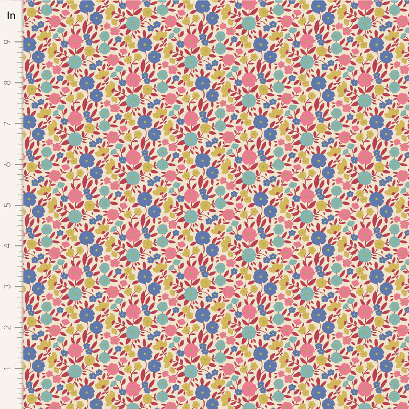 Tilda Wallflower floral fabrics fat eighth bundle of 20 cotton fabrics