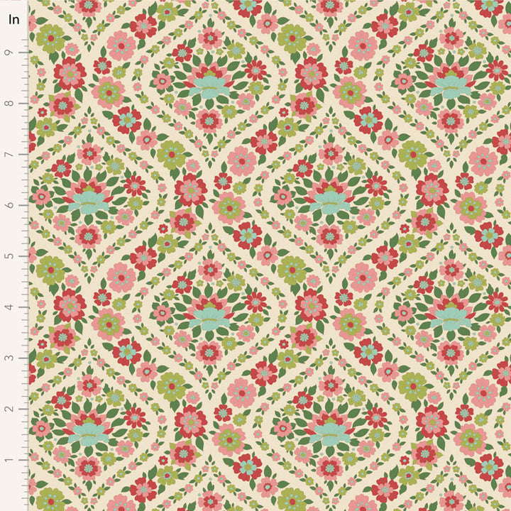 Tilda Wallflower floral fabrics fat eighth bundle of 20 cotton fabrics