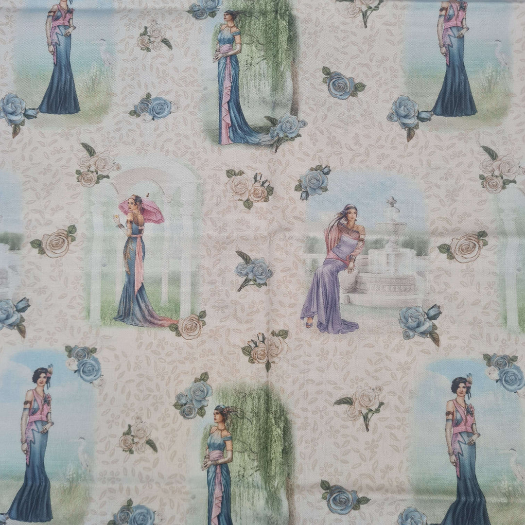 Art Deco 5 Pk Fat Quarter bundle by Debbie Moore. Organic Cotton fabric