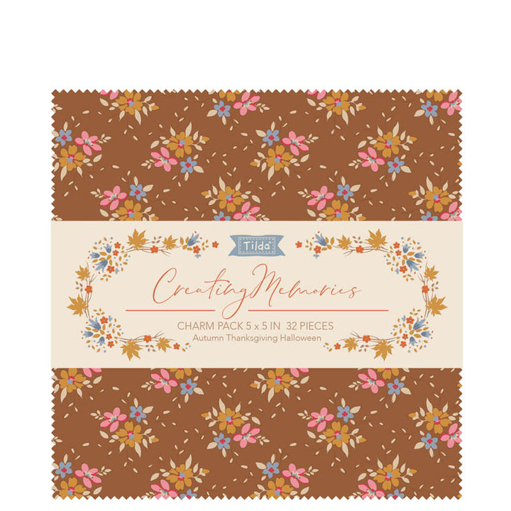 Tilda Creating Memories Charm pack 12.5 x 12.5cm: 40 cotton fabrics