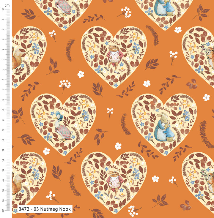 Winter Fruits – Peter Rabbit Fat Quarter bundle of 5 quilt fabrics