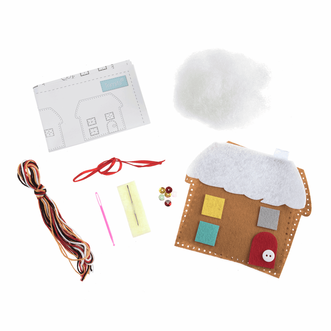 Trimits make your own hanging felt Christmas decoration kit - Kids, adults Crafts Sewing