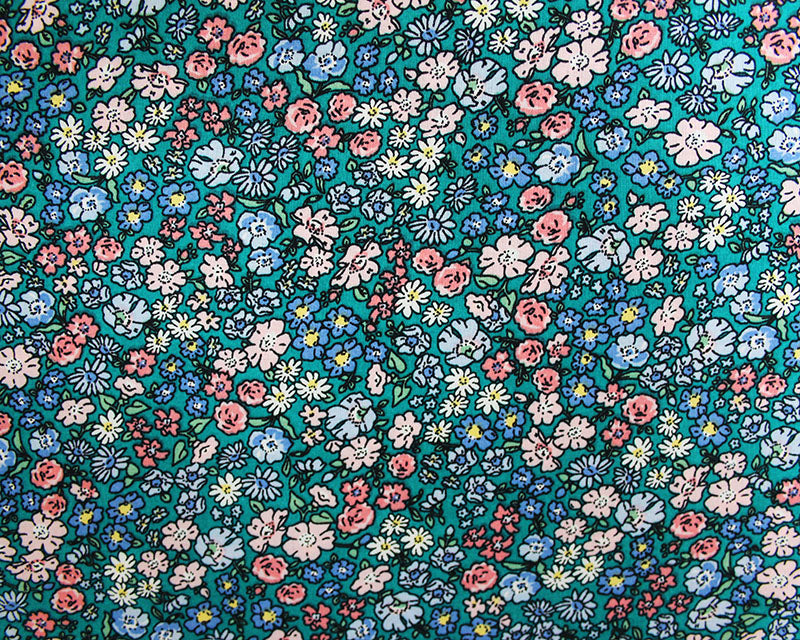 Vintage ditsy floral 100% Viscose Challis dress fabric per 1/2m