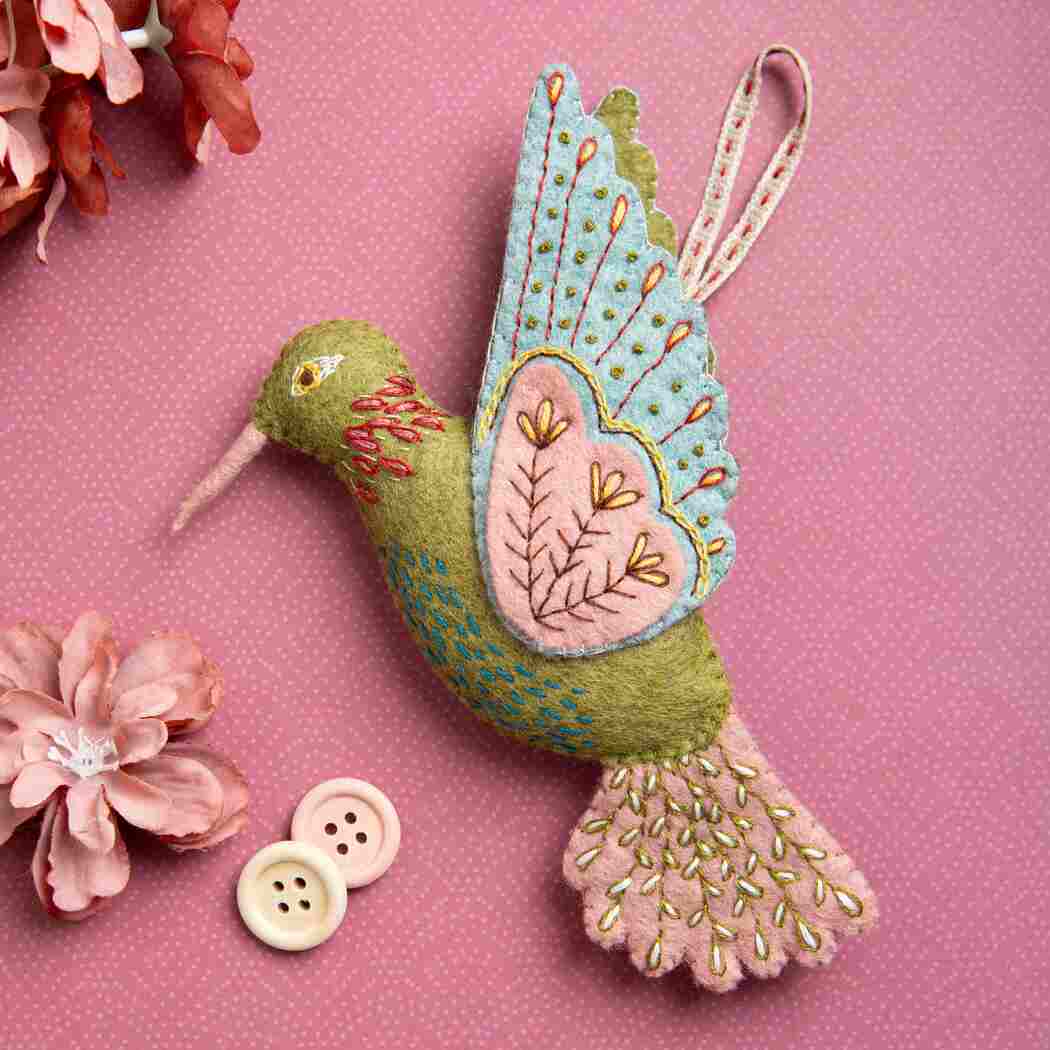 Corinne Lapierre, UK - Hummingbird Felt Mini Craft Kit Hanging decoration