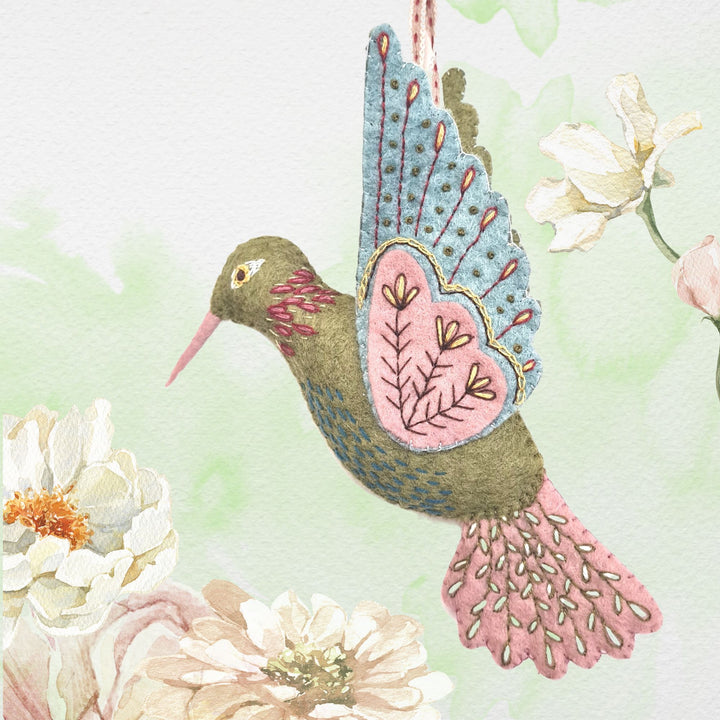 Corinne Lapierre, UK - Hummingbird Felt Mini Craft Kit Hanging decoration