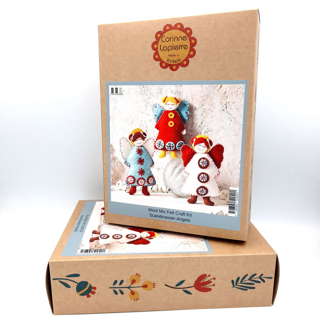 Scandinavian Angels Felt Craft Kit, Corinne Lapierre, UK.