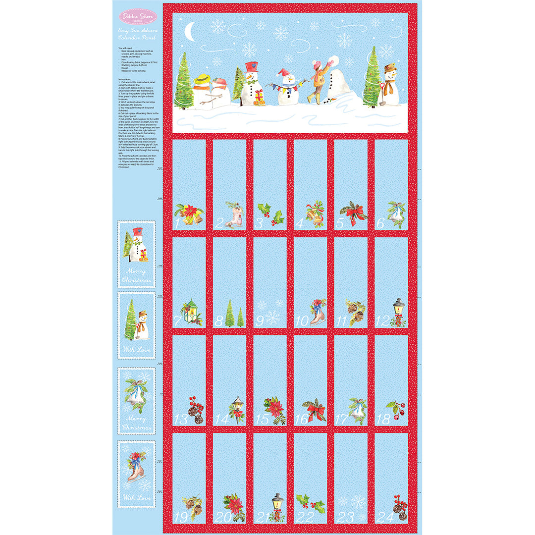 Christmas Traditions Advent Panel. Make your own Christmas Advent calendar.