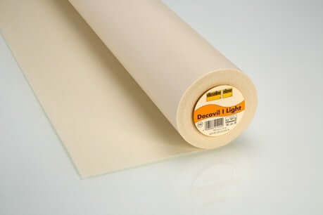 Decovil 1 and Decovil light: Fusible Interfacing/Interlining heavy Vilene. Beige. By the 1/4 m