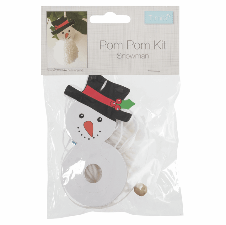 Trimits Pom-pom craft kit Christmas decoration, great stocking filler. Kids, adults.