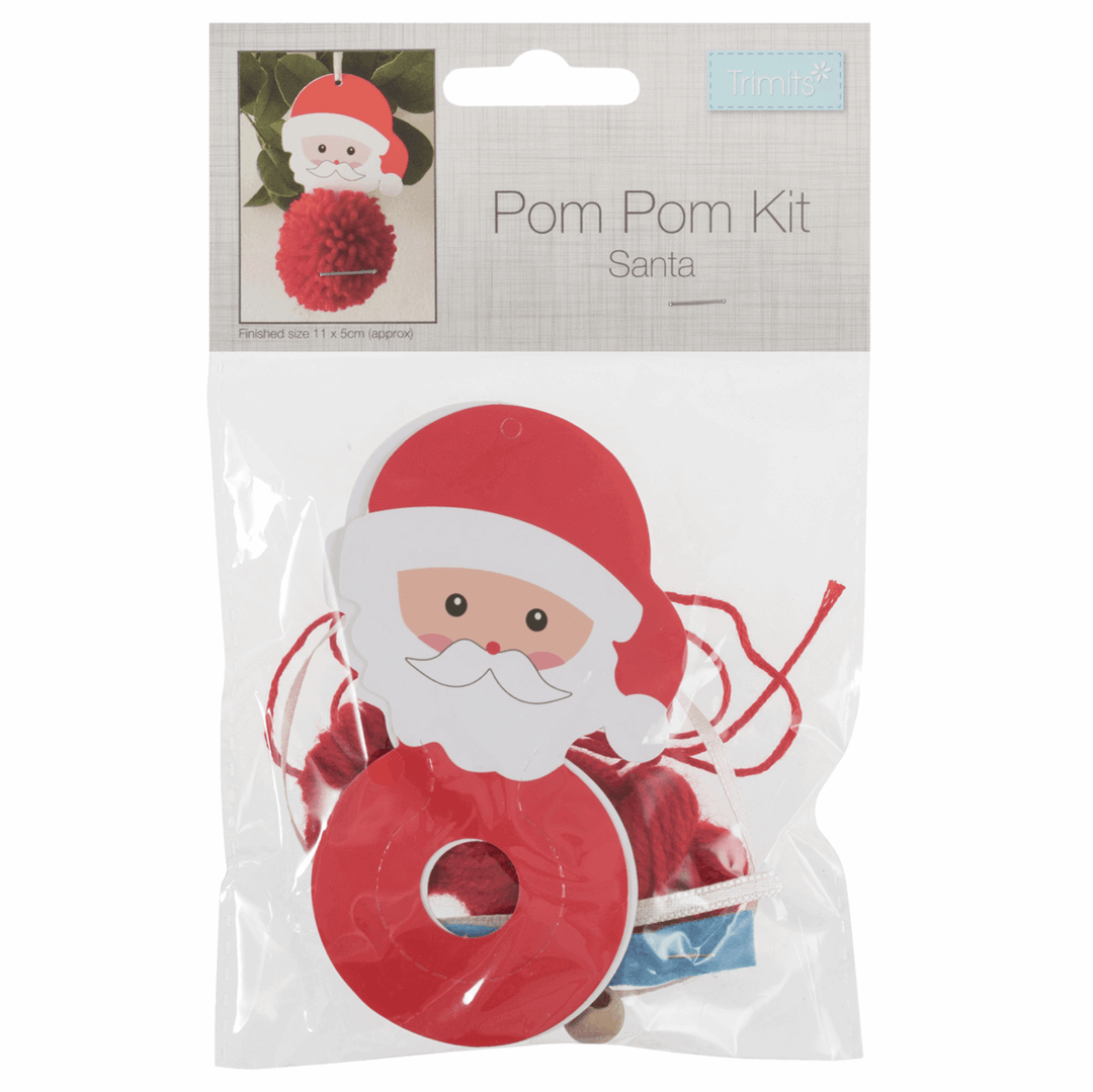 Trimits Pom-pom craft kit Christmas decoration, great stocking filler. Kids, adults.