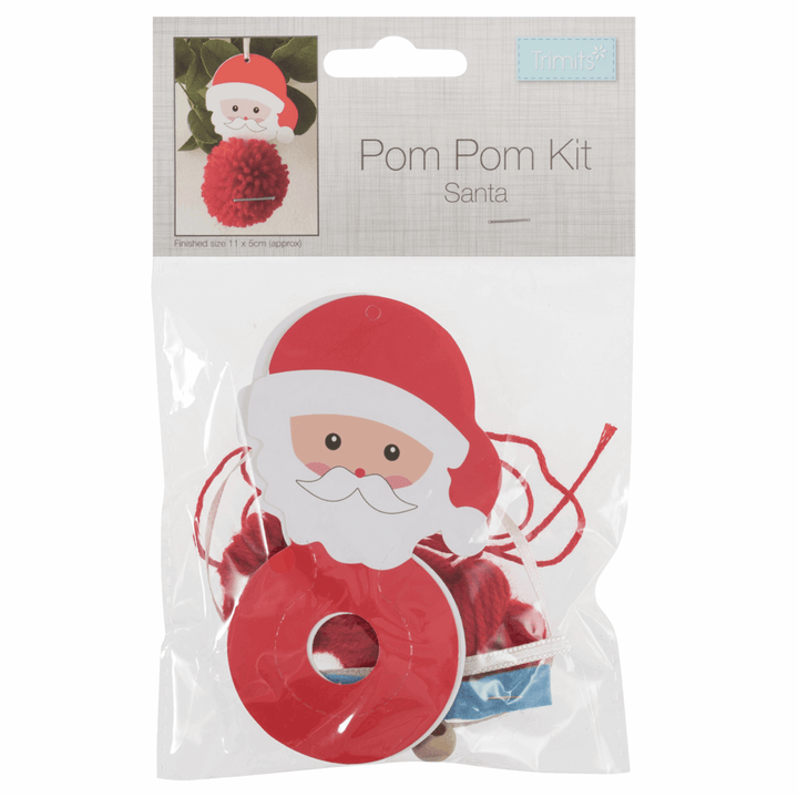 Trimits Pom-pom craft kit Christmas decoration, great stocking filler. Kids, adults.