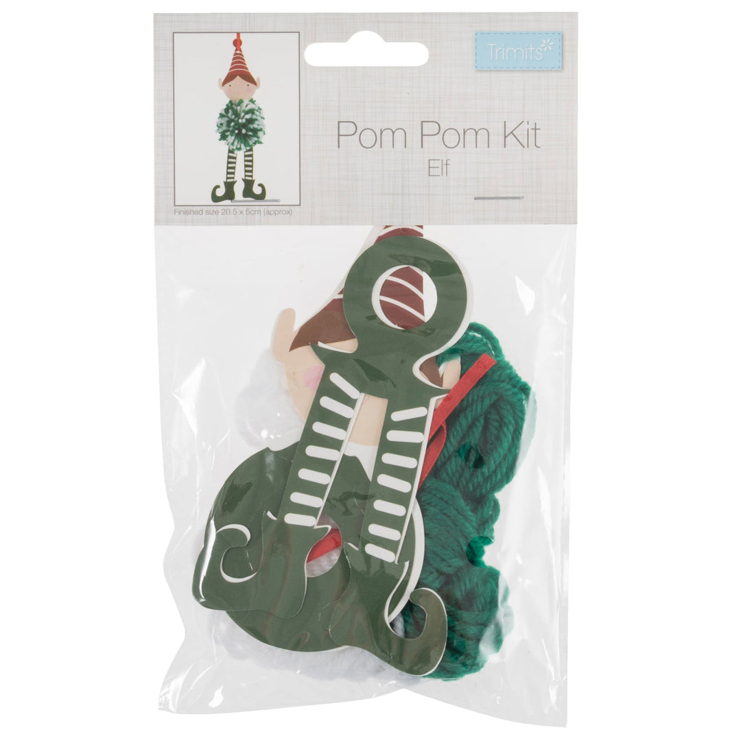 Trimits Pom-pom craft kit Christmas decoration, great stocking filler. Kids, adults.