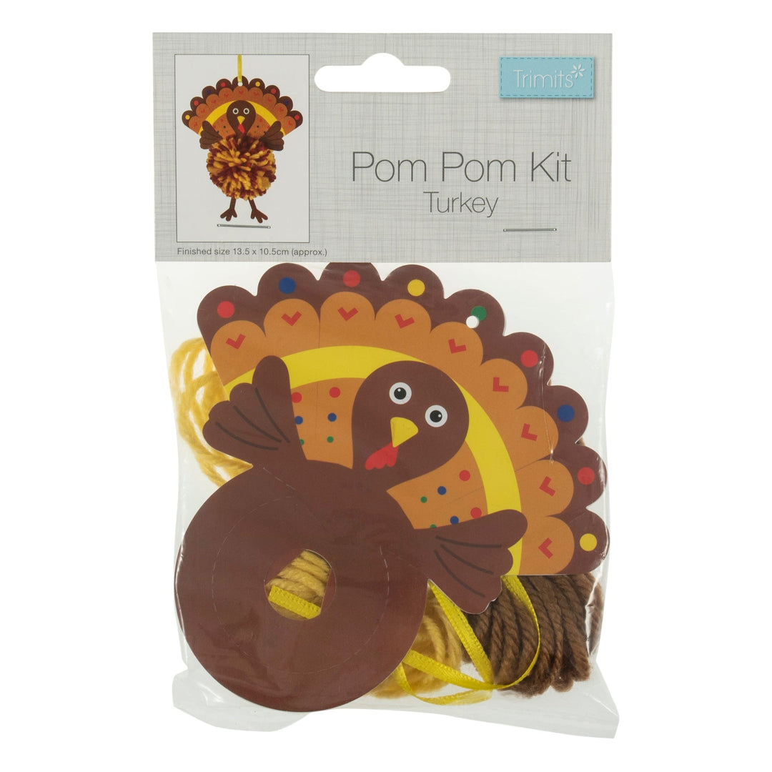 Trimits Pom-pom craft kit Christmas decoration, great stocking filler. Kids, adults.