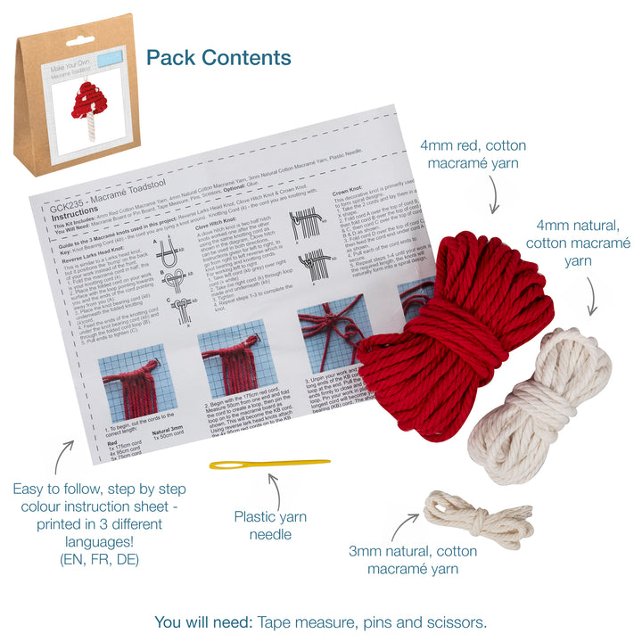 Macrame Kit - Toadstool
