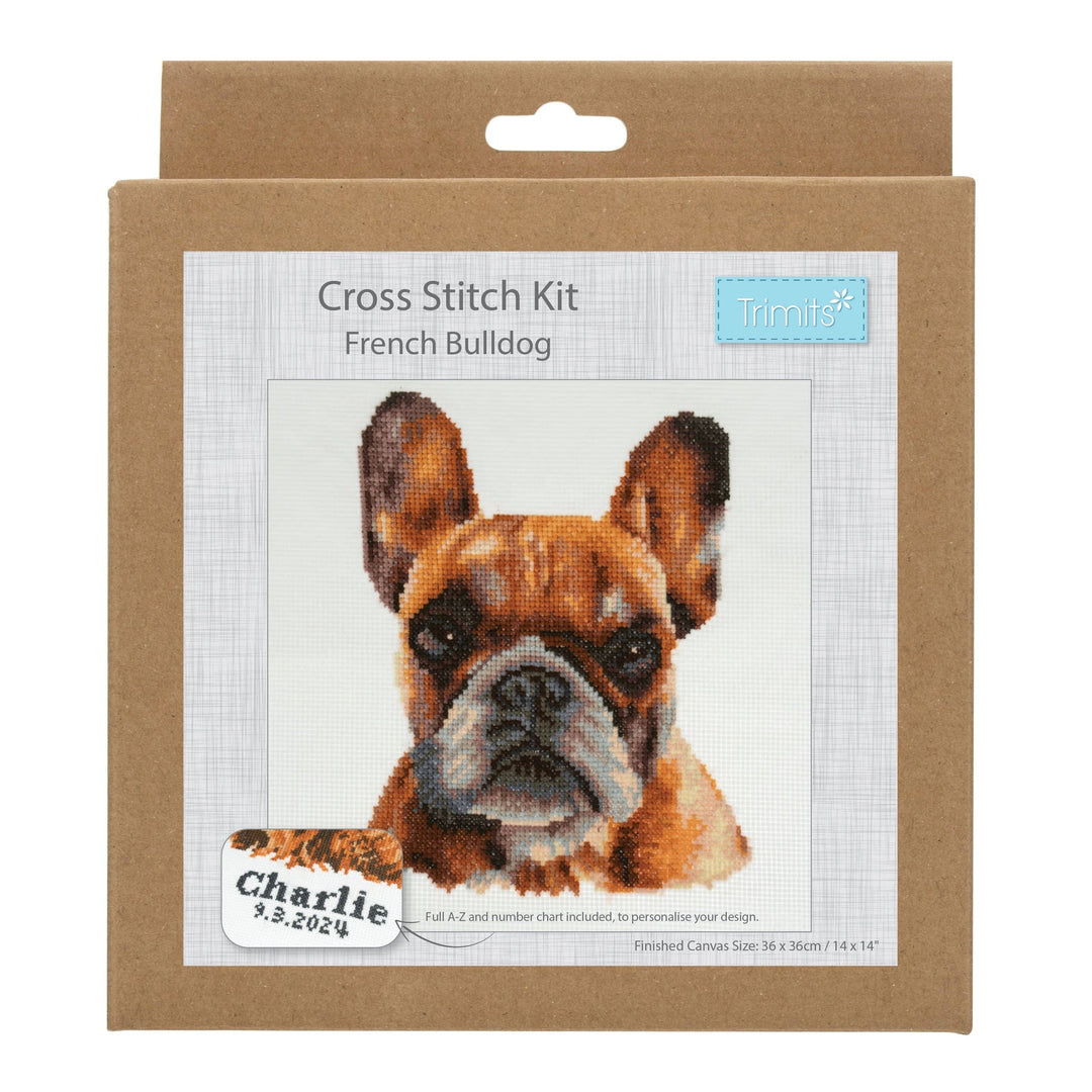 Large Counted Cross Stitch Kit - French Bulldog