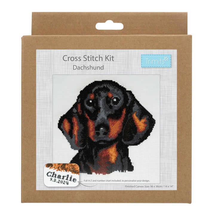 Large Counted Cross Stitch Kit - Dachsund
