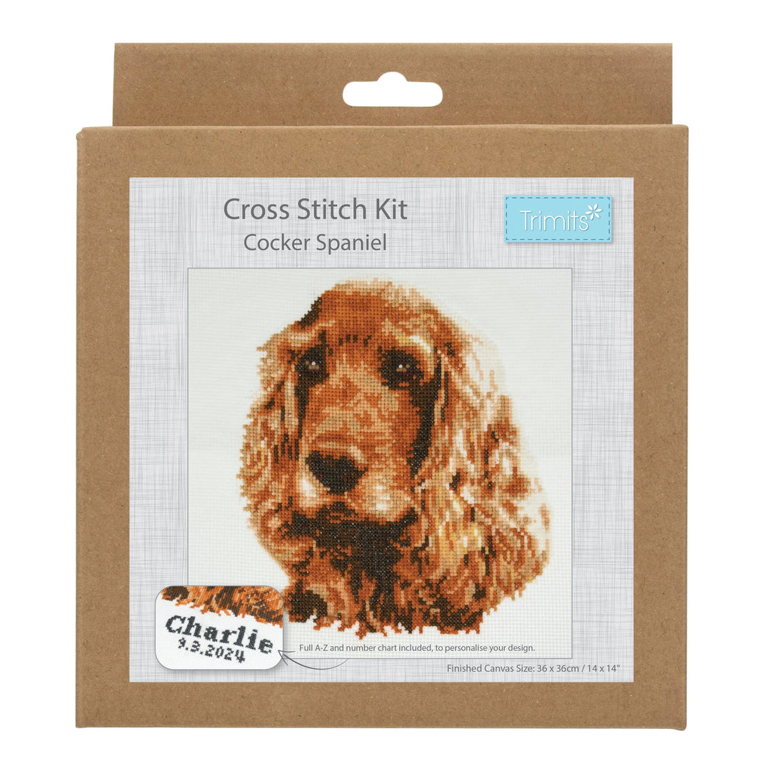 Large Counted Cross Stitch Kit - Cocker Spaniel