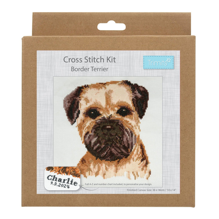 Large Counted Cross Stitch Kit - Border Terrier