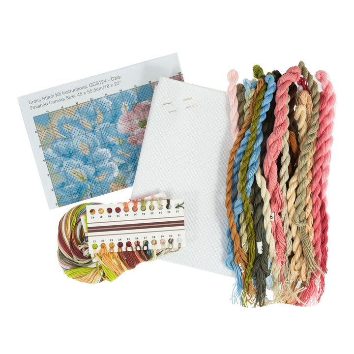 Extra Large Counted Cross Stitch Kit - Cats