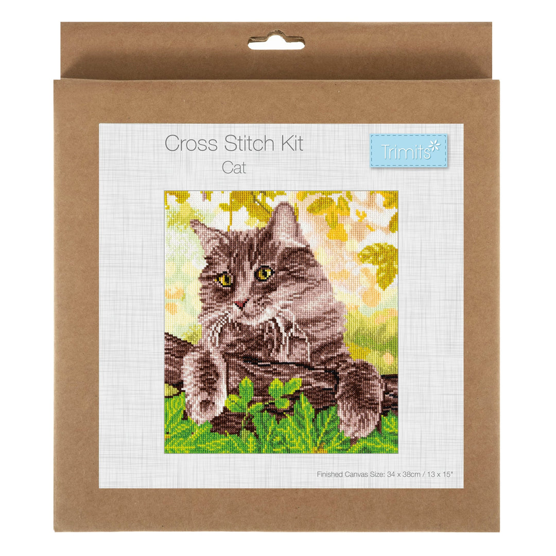 Large Counted Cross Stitch Kit - Cat