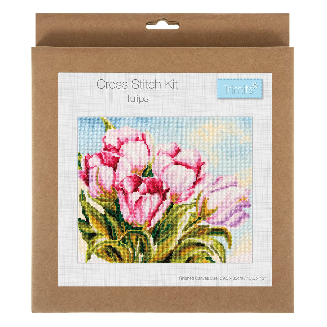 Large Counted Cross Stitch Kit - Tulips