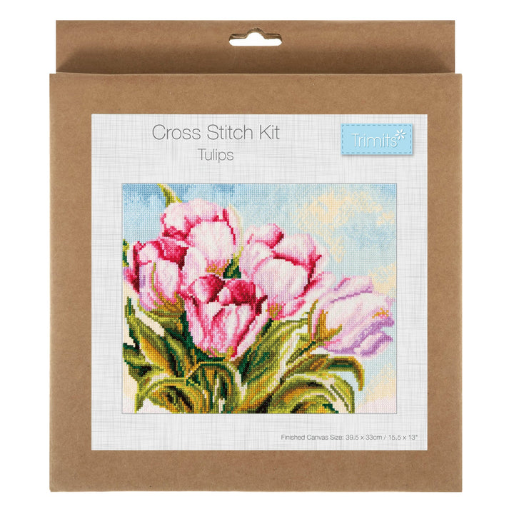 Large Counted Cross Stitch Kit - Tulips