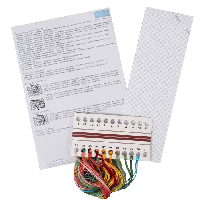 Bookmark Counted Cross Stitch Kit - Blooms