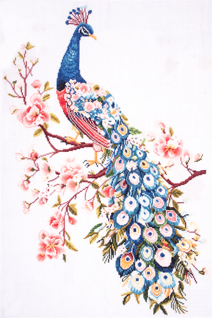 Extra Large Counted Cross Stitch Kit - Peacock