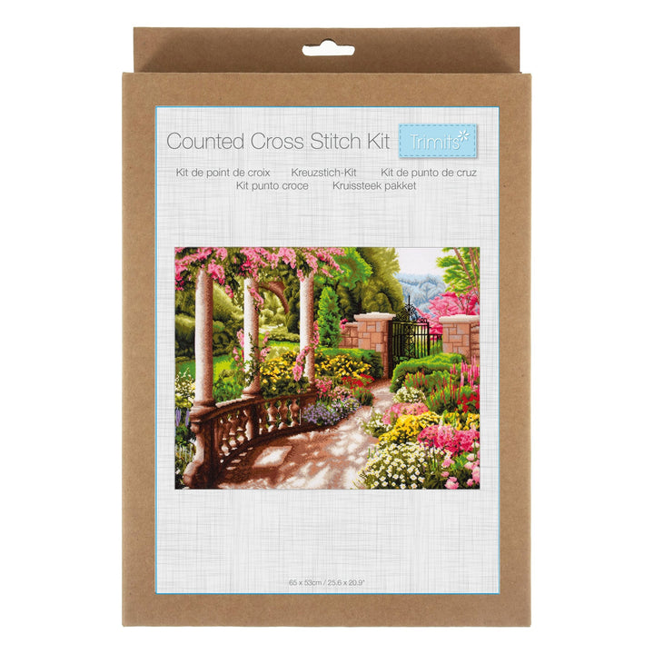 Extra Large Counted Cross Stitch Kit - Peace Garden