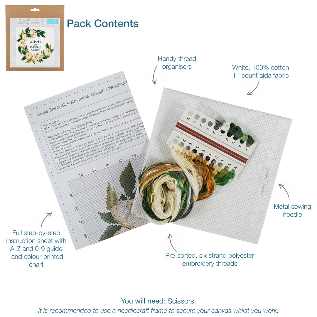 Large Counted Cross Stitch Kit - Celebration Wreath