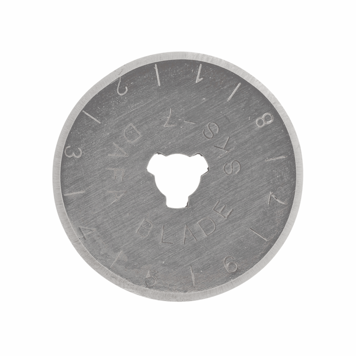 Rotary Cutter Blades: Trimits. 28 mm (2 pack), 45 mm (x1). Tungsten steel, straight cut.