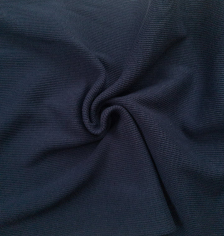 Tubular jersey ribbing knit cotton fabric x half metre. Oeko-Tex. Ribbed cuffing, waistbands.