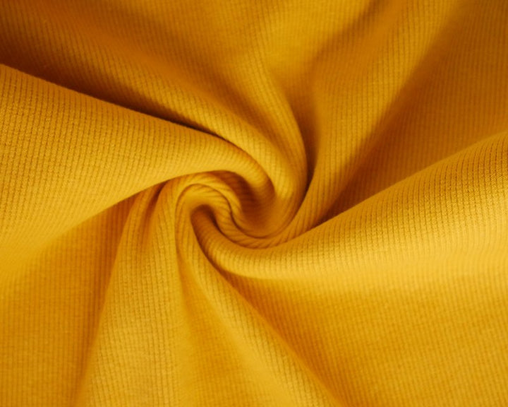 Tubular jersey ribbing knit cotton Oeko-Tex fabric. Ribbed cuffing, waistbands sold per 1/2m
