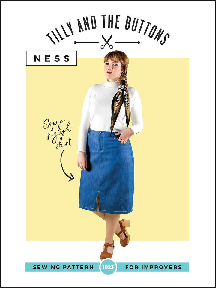 Tilly and the Buttons Ness sewing pattern. Easy casual skirt pattern.