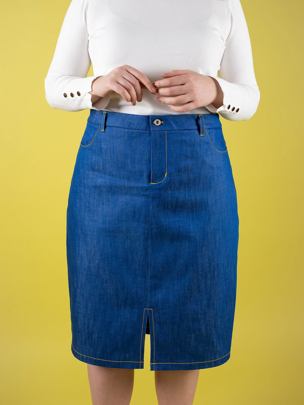 Tilly and the Buttons Ness sewing pattern. Easy casual skirt pattern.