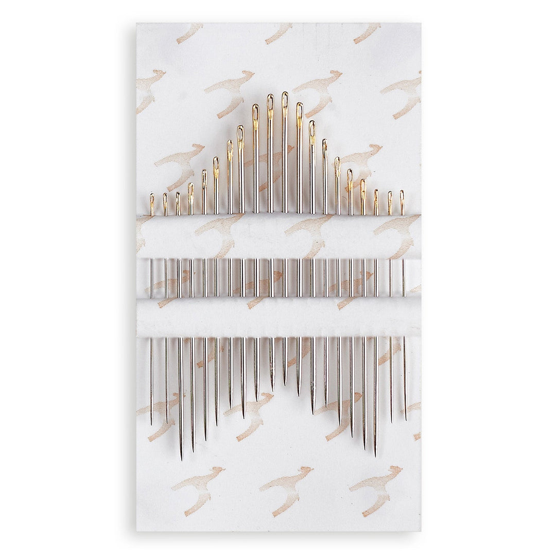 Hand Sewing Needles: Sharps: Gold Eye: Sizes 3-9