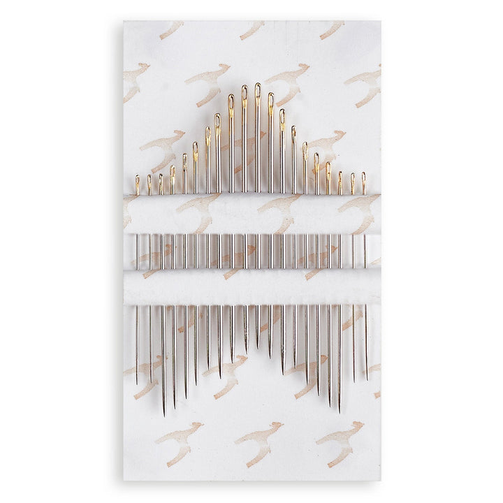Hand Sewing Needles: Sharps: Gold Eye: Sizes 3-9