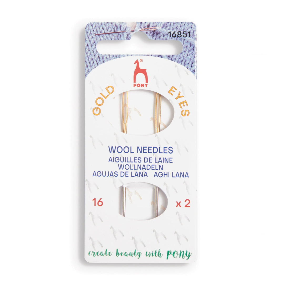 Hand Sewing Needles: Wool: Gold Eye: Size 16